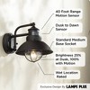 John Timberland Oberlin Rustic Farmhouse Outdoor Barn Light Fixture Black Dusk to Dawn Motion Sensor 9" Clear Seedy Glass for Exterior Deck House Yard - 3 of 4