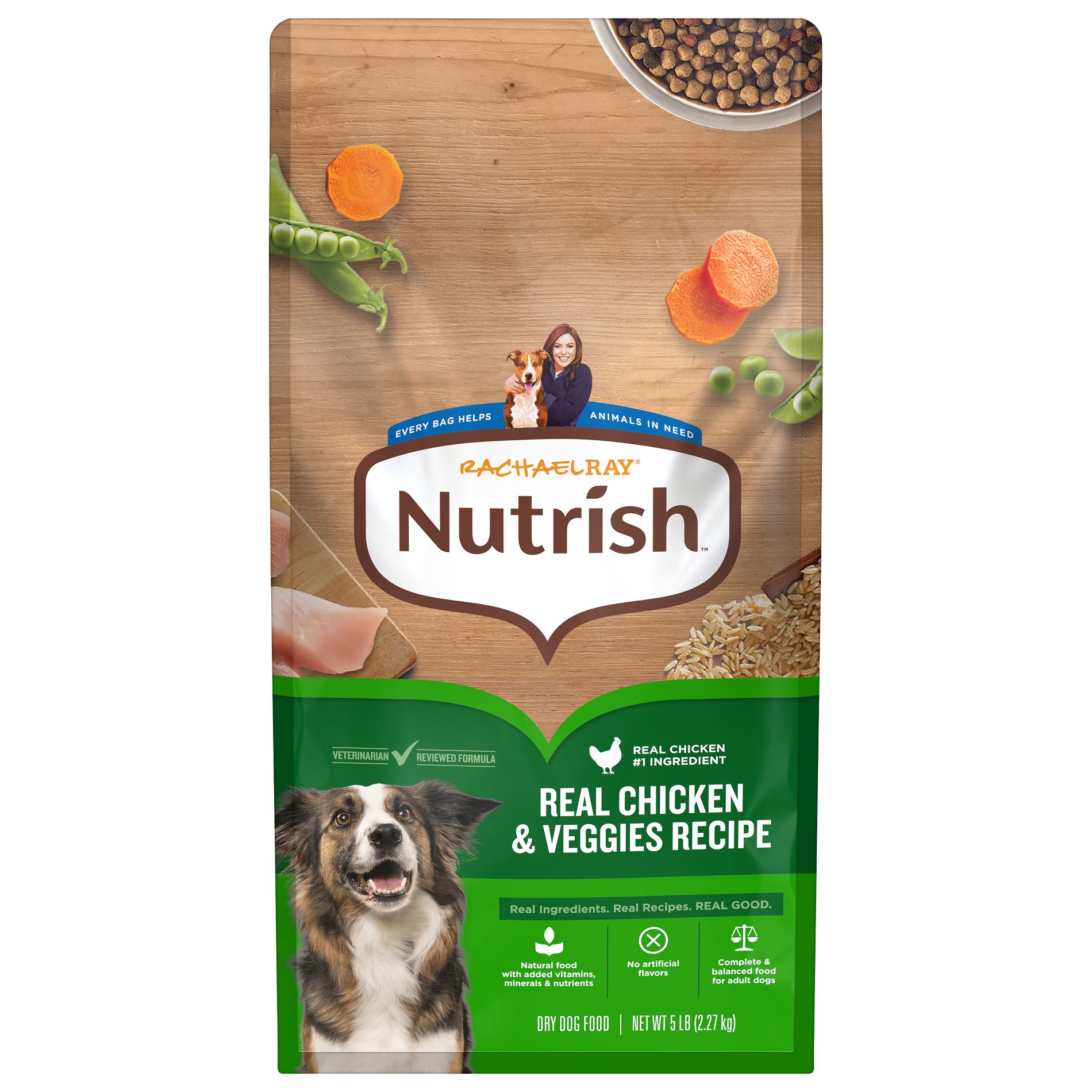 Rachael Ray Nutrish Real Chicken and Vegetable Recipe Dry Dog Food