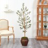 Nearly Natural 5.5-ft Olive Artificial Tree in Decorative Planter - 3 of 4