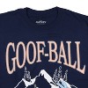 Seven Times Six Disney T-Shirt Men's Goofy Goof-Ball Winter Graphic Adult Shirt Blue - 3 of 3