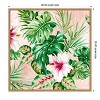 Amanti Art Hot Tropical Floral by Alex Black Framed Canvas Wall Art - 4 of 4