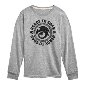 Boys' - How to Train Your Dragon - Ready To Soar Long Sleeve Graphic T-Shirt - 1 of 4