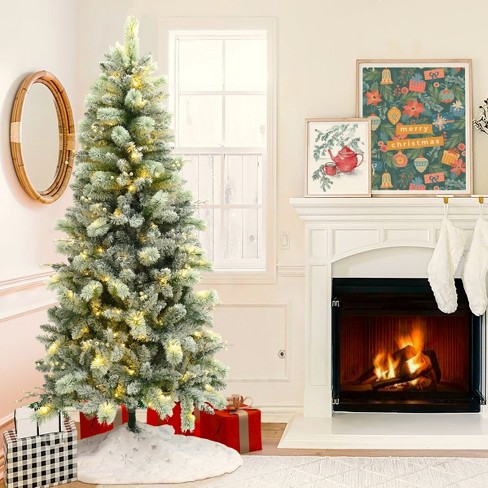 White Christmas Decorating Ideas, White Flocked Christmas Trees