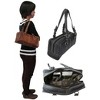 AmeriLeather Belt-Stitched Leather Satchel – Cowhide, Compact Handbag with Card Slots, Stylish Buckle Detail, 13" Tote - 2 of 2