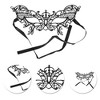 Unique Bargains Lace Half Face Party Mask Black 1 Pc - 3 of 4