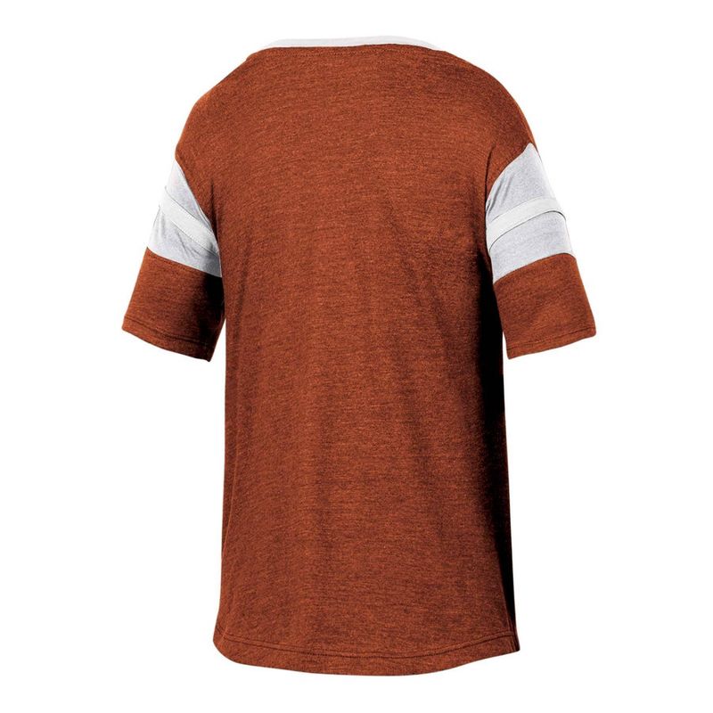 NCAA Texas Longhorns Girls&#39; Short Sleeve Striped Shirt, 2 of 4