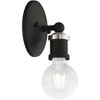 Livex Lighting Lansdale 1 - Light Vanity in  Black/Brushed Nickel - 2 of 4