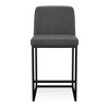 Dyonery Counter Height Bar Stools, 25.6" Faux Leather Kitchen Island Chairs with Back, Modern Dining Chairs for Home Bar Café - 4 of 4