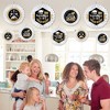 Big Dot of Happiness Law School Grad - Hanging Future Lawyer Graduation Party Tissue Decoration Kit - Paper Fans - Set of 9 - 3 of 4