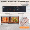 Commercial Food Warmer, Electric Steam Table – 2 x 12 QT Capacity, 1500W Stainless Steel with Adjustable Temp 86-185°F for Catering - 4 of 4