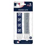 BabyFanatic Officially Licensed Unisex Pacifier Clip 2-Pack - MLB New York Yankees - Officially Licensed Baby Apparel