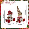 13" H Christmas Snowman Family with Red Knitted Scarf and Hat Christmas Decor, Christmas Family Snowman Figurines Ornaments Tabletop Decorations - 3 of 4