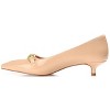 Journee Collection Womens Rumi Kitten Heel Loafer Pointed Toe Pumps - 2 of 4