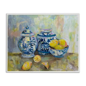 Stupell Industries Lemons & Pottery Painting Framed Giclee Art - 1 of 4