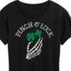 Women's - Instant Message - St. Patrick's Day Pinch Of Luck Skeleton Short Sleeve Graphic T-Shirt - 2 of 4