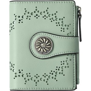 Acoinel Leather Wallets with Zipper Coin Pocket for Women - 1 of 4