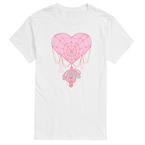 Men's - Marvel - Spider-man Valentine Heart Web Short Sleeve Graphic T-Shirt - 1 of 4