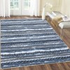 Washable Vintage Printed Rug Non Slip Low Pile Rug Soft Throw Floor Cover Foldable Indoor Carpet for Living Room Bedroom Playroom - 3 of 4