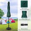 Wellfor 7.5' Hexagon Outdoor Patio Market Umbrella: UV & Water Resistant, Rust-Free Frame, Crank Lift - 4 of 4