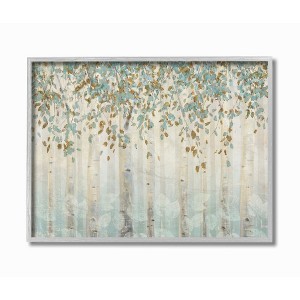 Stupell Industries Abstract Forest Leaves Trees Blue Tan Soft Painting - 1 of 4