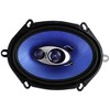 4) New Pyle PL573BL 5x7" 600 Watts 3-Way Car Coaxial Speakers Stereo Blue Four - 3 of 4