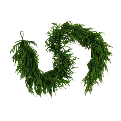 Nearly Natural 8' Artificial Real Touch Norfolk Island Pine Garland with Natural Look