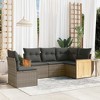 vidaXL Garden Sofa Set Grey - 2 of 4