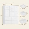48" Tall 15-Drawer Fabric Dresser - Steel Frame & Wood Top Storage Tower for Bedroom, Closet, Living Room - 2 of 4