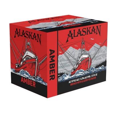 Alaskan Amber Alt Style Ale Beer - 12pk/12 fl oz Bottles