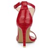 Allegra K Women's T Strap Open Toe Faux Animal Pattern Stiletto High Heel Sandals - 4 of 4