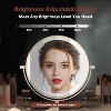 FASCINATE 2-Sided Rechargeable Wall Mounted Makeup Mirror with 1X10X Magnification 3 Color Lights Dimmable Touch Screen 360°Swivel - 4 of 4