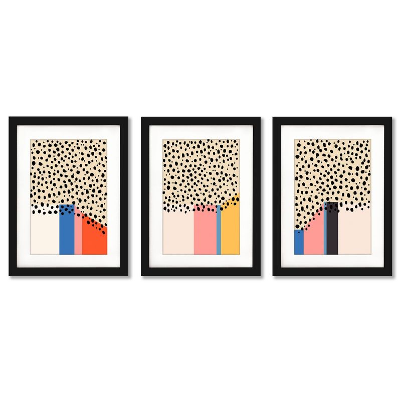 Americanflat Modern Abstract Color Studies By Melissa Wang - 3 Piece Gallery Framed Print Art Set, 3 of 5
