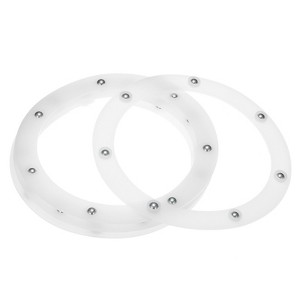 Unique Bargains Kitchen Acrylic Ball Bearings Annular Rotating Swivels Lazy Susan Turntable 4 Pcs - 1 of 3