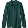 Lands' End School Uniform Kids Long Sleeve Feminine Fit Mesh Polo Shirt - 2 of 3