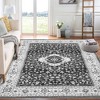 Vintage Rug for Living Room Soft Thin Rug Indoor Floral Print Distressed Rug Aesthetic Rug - 3 of 4
