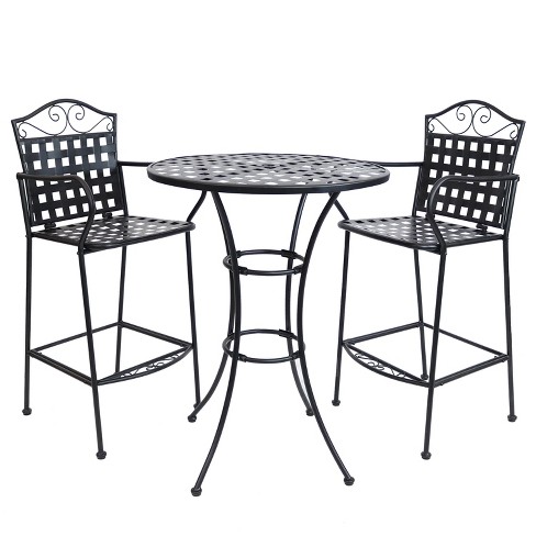 Iron discount chair set