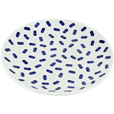 Blue Rose Polish Pottery Zaklady Dessert Plate