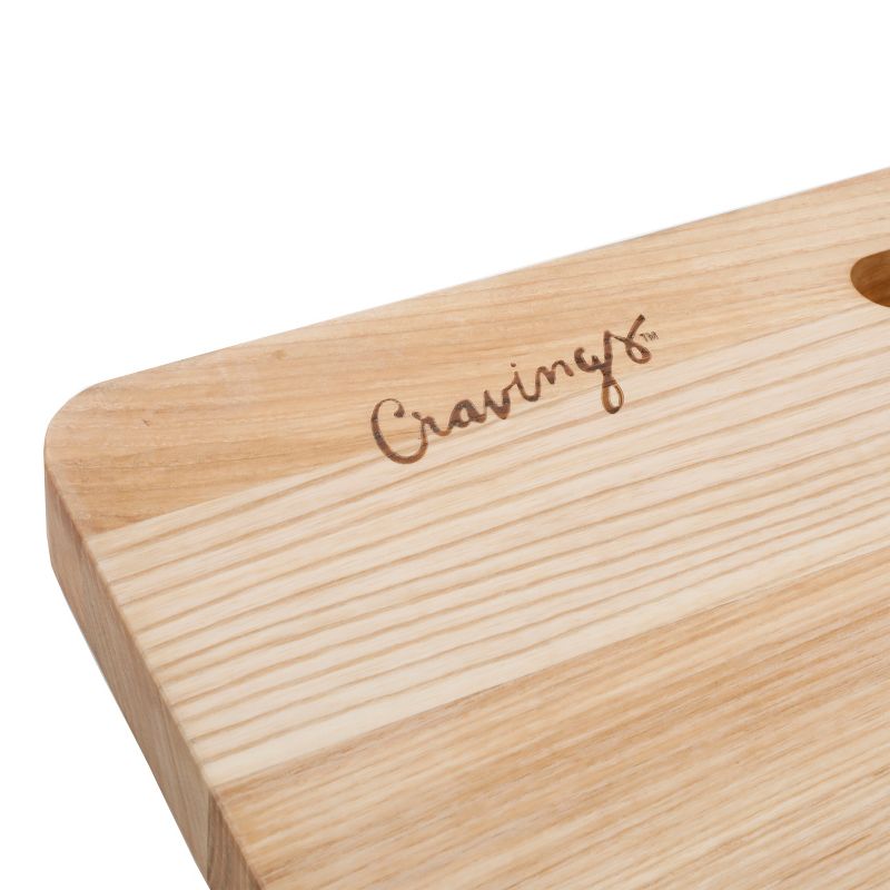 Cravings By Chrissy Teigen 21 Inch x 13 Inch Reversible Ash Wood Cutting Board, 4 of 10