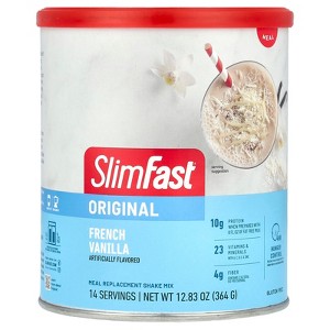 SlimFast Original, Meal Replacement Shake Mix, French Vanilla, 12.83 oz (364 g) - 1 of 2