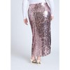 ELOQUII Women's Plus Size Sequin Column Midi Skirt - image 4 of 4