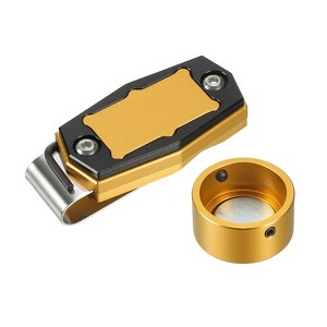 Unique Bargains Round Aluminum Alloy Billiard Magnetic Chalk Holder with Belt Clip - 1 of 4