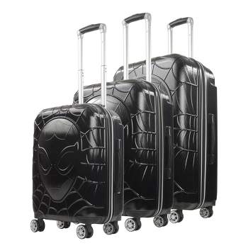 Marvel Ful Molded Spiderman 8 Wheel Expandable Spinner luggage 3pc set.
