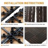 VINGLI Interlocking Deck Tiles, Wood Tiles for All Weather, Outdoor Flooring for Patio, Poolside, 27Pcs 11.8"x11.8", Walnut - 4 of 4