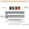 Racxily Kitchen Roll Dispenser Paper Roll Holder Plastic Wrap Film Foil Paper Organizer w/ Cutter Wall Mounted for Kitchen Bathroom - 4 of 4