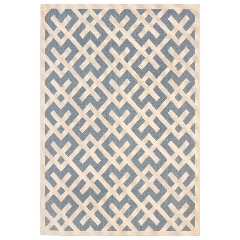 9'X12' Claudette Outdoor Rug Blue/Bone - Safavieh