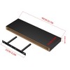 FurnitureR Wood Floating Shelves for Wall, 15.75 Inch Wide Rustic Wooden Floating Shelves, Invisible WallMounted Display for Living Room, Black - 4 of 4