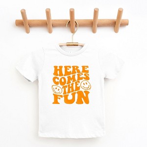 The Juniper Shop Here Comes The Fun Puff Print Toddler Short Sleeve Tee - 1 of 3
