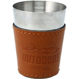 Pavilion Gift Company - Outdoors Man - Stainless Shot Glass with Sleeve - Drinkware - 1 of 4