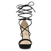 Allegra K Women's Platform Stiletto Heels Lace Up Sandals - 3 of 4