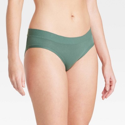 Image of Women's Cotton Comfort Hipster Underwear - Auden™ Teal Green L